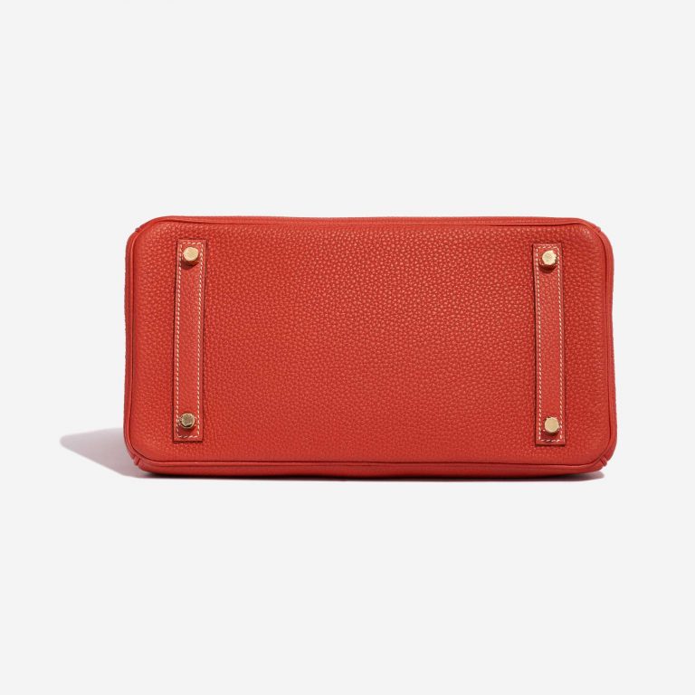 Pre-owned Hermès bag Birkin 30 Togo Rouge Sanguine Red Bottom | Sell your designer bag on Saclab.com