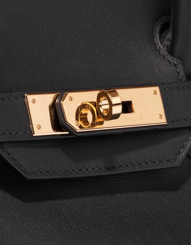 Pre-owned Hermès bag Birkin 30 HSS Swift Black / Magnolia Black, Pink, Violet Closing System | Sell your designer bag on Saclab.com
