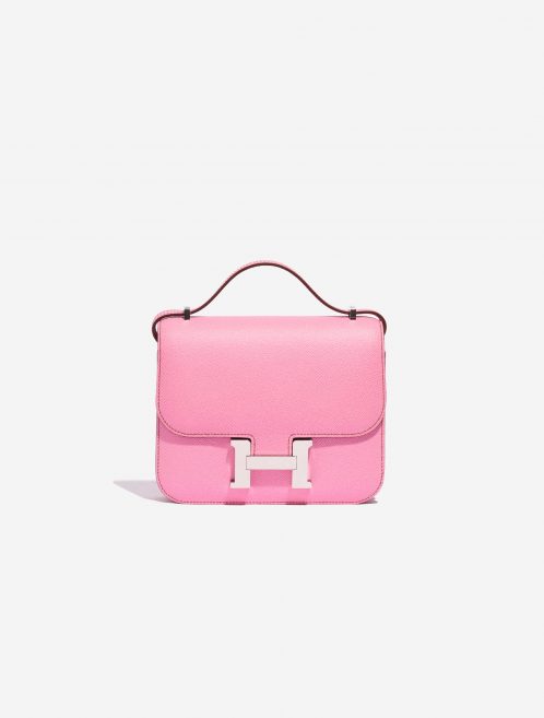Pre-owned Hermès bag Constance 18 Epsom 5P Bubblegum Pink Front | Sell your designer bag on Saclab.com