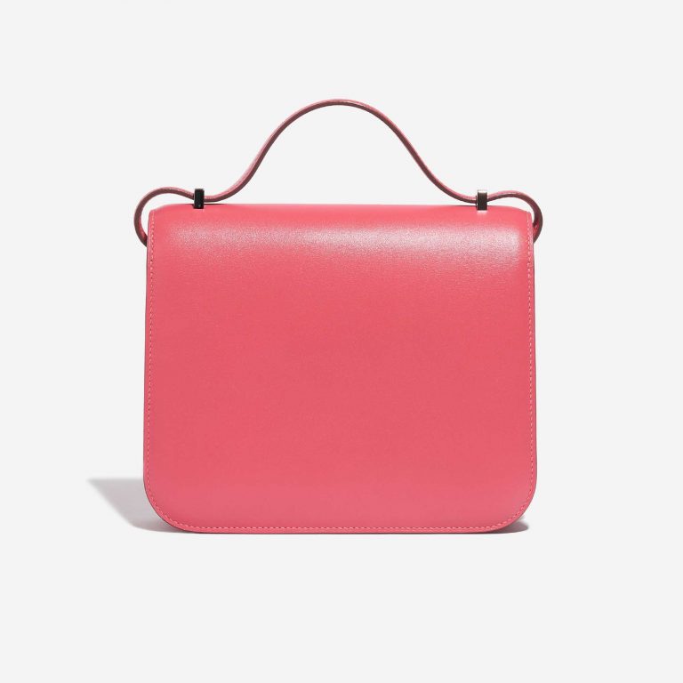 Pre-owned Hermès bag Constance 18 Tadelakt Rose Lipstick Pink Back | Sell your designer bag on Saclab.com