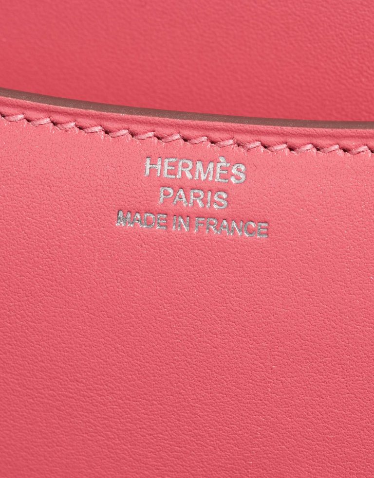 Pre-owned Hermès bag Constance 18 Tadelakt Rose Lipstick Pink Logo | Sell your designer bag on Saclab.com