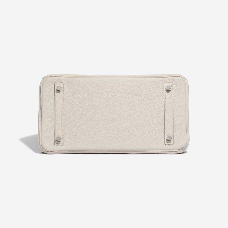 Pre-owned Hermès bag Birkin 30 Clemence Beton White Bottom | Sell your designer bag on Saclab.com