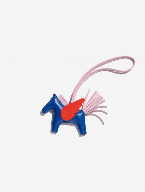 Pre-owned Hermès bag Rodeo Pegasus PM Milo Bleu de Galice / Rose Texas / Mauve Sylvestre Blue, Multicolour Front | Sell your designer bag on Saclab.com