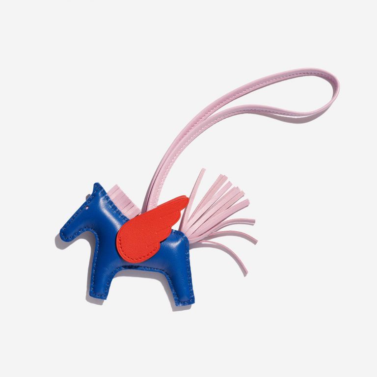 Pre-owned Hermès bag Rodeo Pegasus PM Milo Bleu de Galice / Rose Texas / Mauve Sylvestre Blue, Multicolour Front | Sell your designer bag on Saclab.com