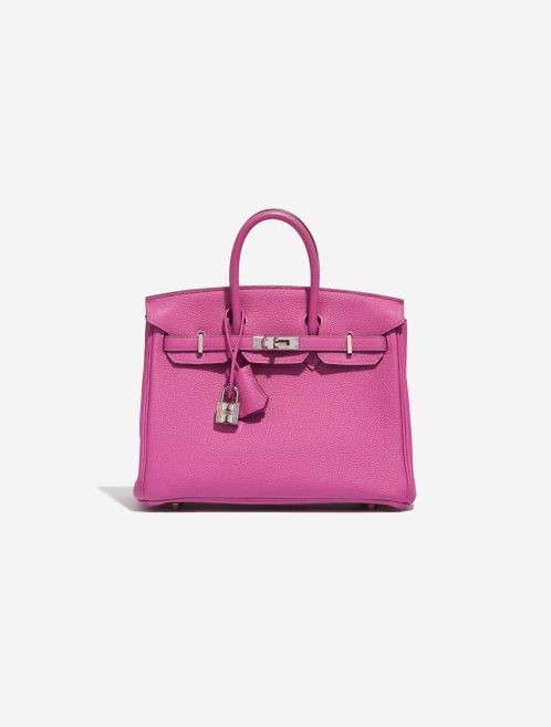 Pre-owned Hermès bag Birkin 25 Togo Magnolia Pink, Violet Front | Sell your designer bag on Saclab.com