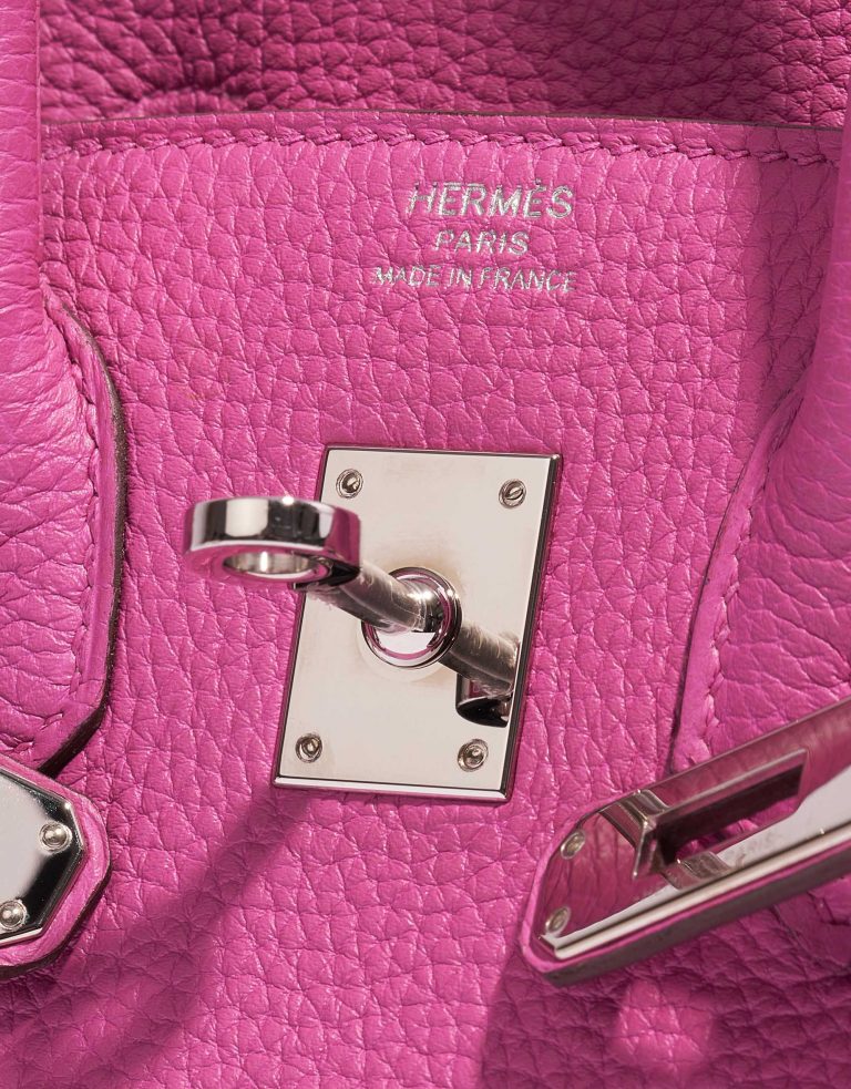 Pre-owned Hermès bag Birkin 25 Togo Magnolia Pink, Violet Logo | Sell your designer bag on Saclab.com