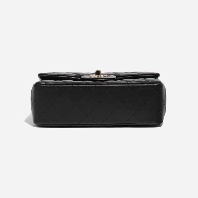 Pre-owned Chanel bag Timeless Mini Rectangular Lamb Black Black Bottom | Sell your designer bag on Saclab.com