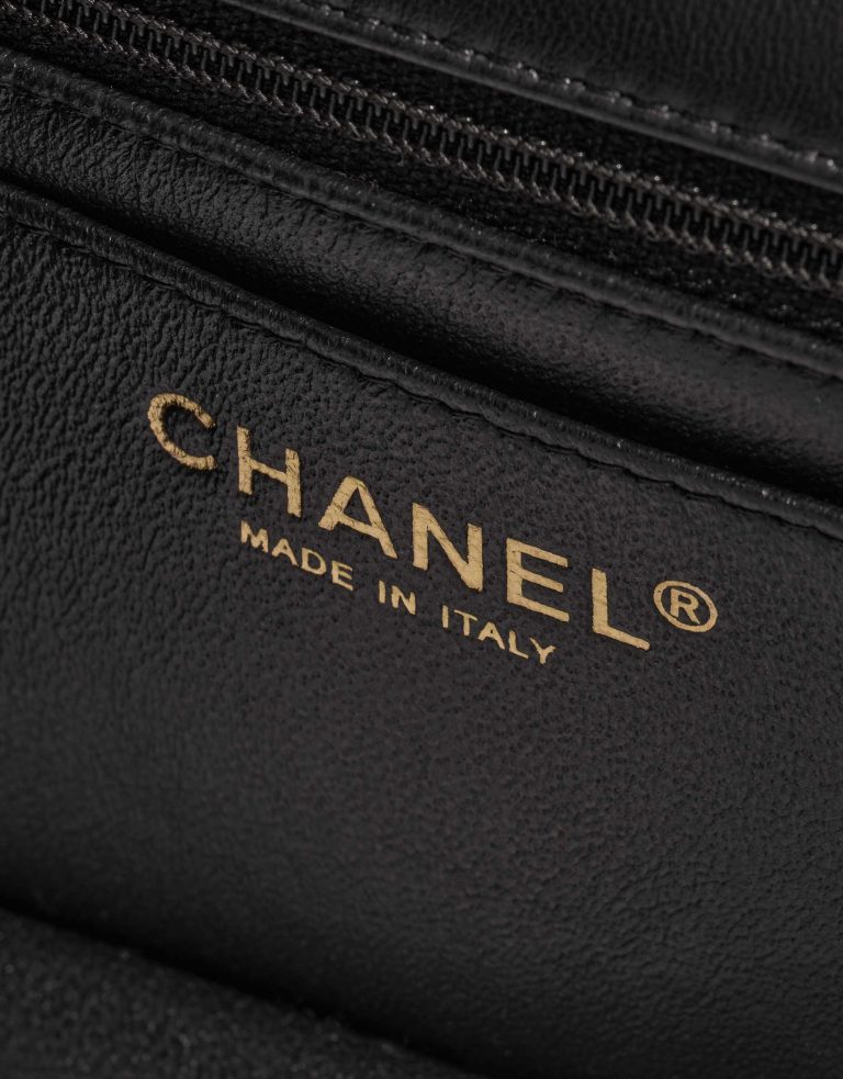 Pre-owned Chanel bag Timeless Mini Rectangular Lamb Black Black Logo | Sell your designer bag on Saclab.com