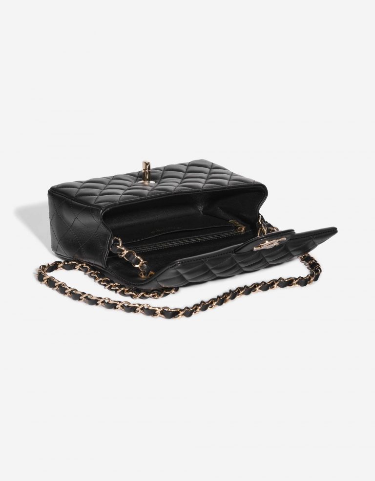 Pre-owned Chanel bag Timeless Mini Rectangular Lamb Black Black Inside | Sell your designer bag on Saclab.com