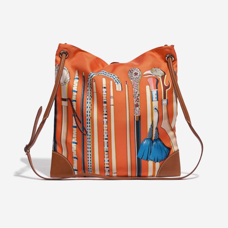 Pre-owned Hermès bag Silky City 33 Silk / Barenia Multicolour Multicolour Back | Sell your designer bag on Saclab.com