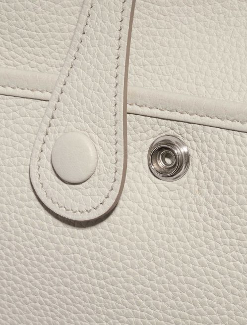 Pre-owned Hermès bag Evelyne 29 Clemence Beton Grey Closing System | Sell your designer bag on Saclab.com