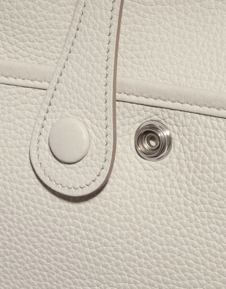 Pre-owned Hermès bag Evelyne 29 Clemence Beton Grey Closing System | Sell your designer bag on Saclab.com