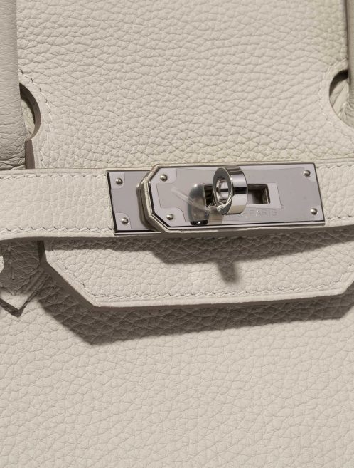Pre-owned Hermès bag Birkin 30 HSS Togo Craie / Blue Glacier Beige Closing System | Sell your designer bag on Saclab.com