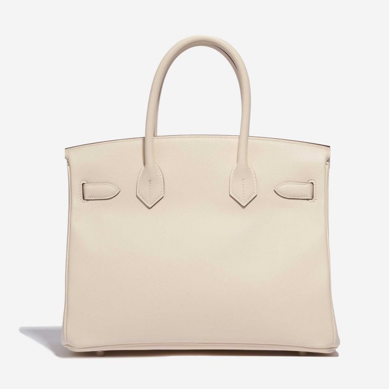 Pre-owned Hermès bag Hermes Birkin 30 Epsom Nata Beige, White Back | Sell your designer bag on Saclab.com