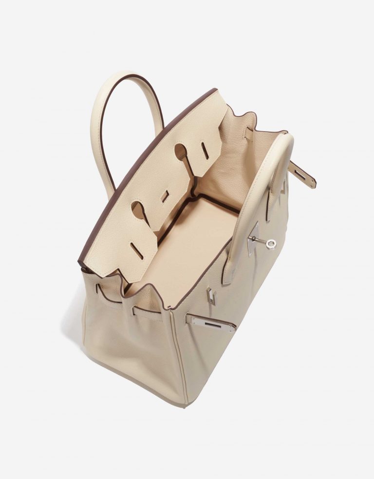Pre-owned Hermès bag Hermes Birkin 30 Epsom Nata Beige, White Inside | Sell your designer bag on Saclab.com