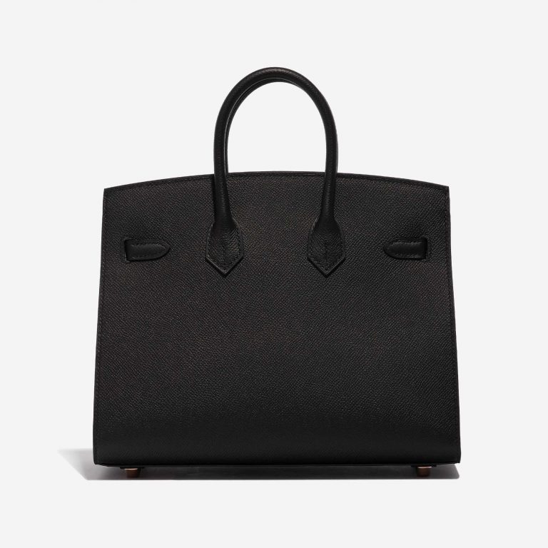 Pre-owned Hermès bag Birkin 25 HSS Epsom Black / Jaune Ambre Black Back | Sell your designer bag on Saclab.com