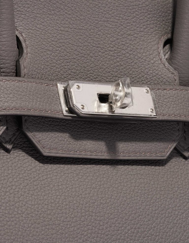 Pre-owned Hermès bag Birkin 30 Togo Gris Etain Grey Closing System | Sell your designer bag on Saclab.com