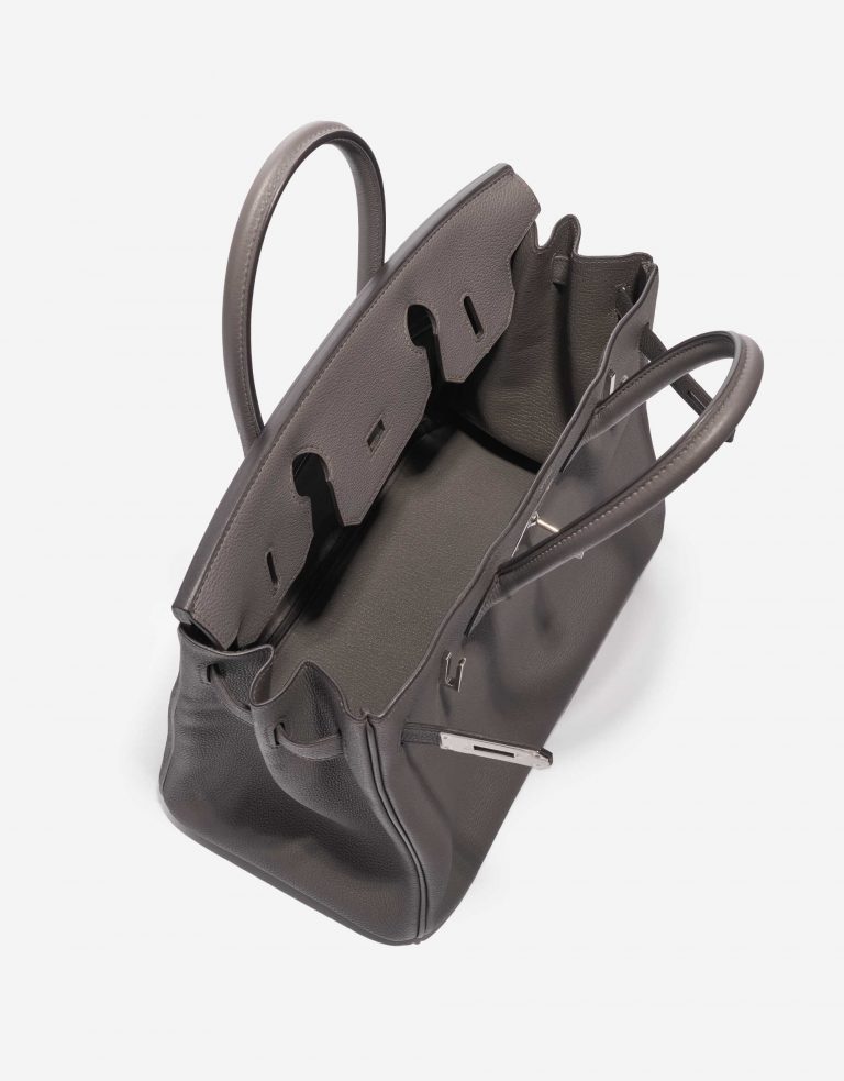 Pre-owned Hermès bag Birkin 30 Togo Gris Etain Grey Inside | Sell your designer bag on Saclab.com