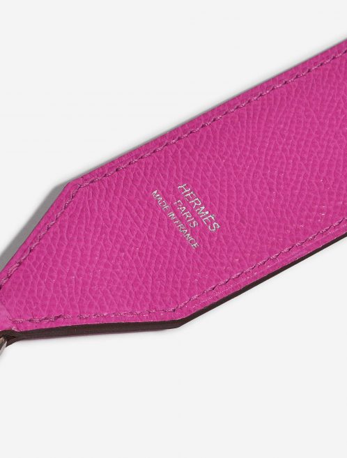 Pre-owned Hermès bag Strap 111 Epsom Magnolia / Blue Saphir / Craie Blue, Rose Logo | Sell your designer bag on Saclab.com