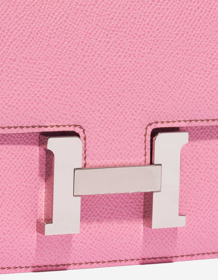 Pre-owned Hermès bag Constance 18 Epsom 5P Bubblegum Pink Closing System | Sell your designer bag on Saclab.com