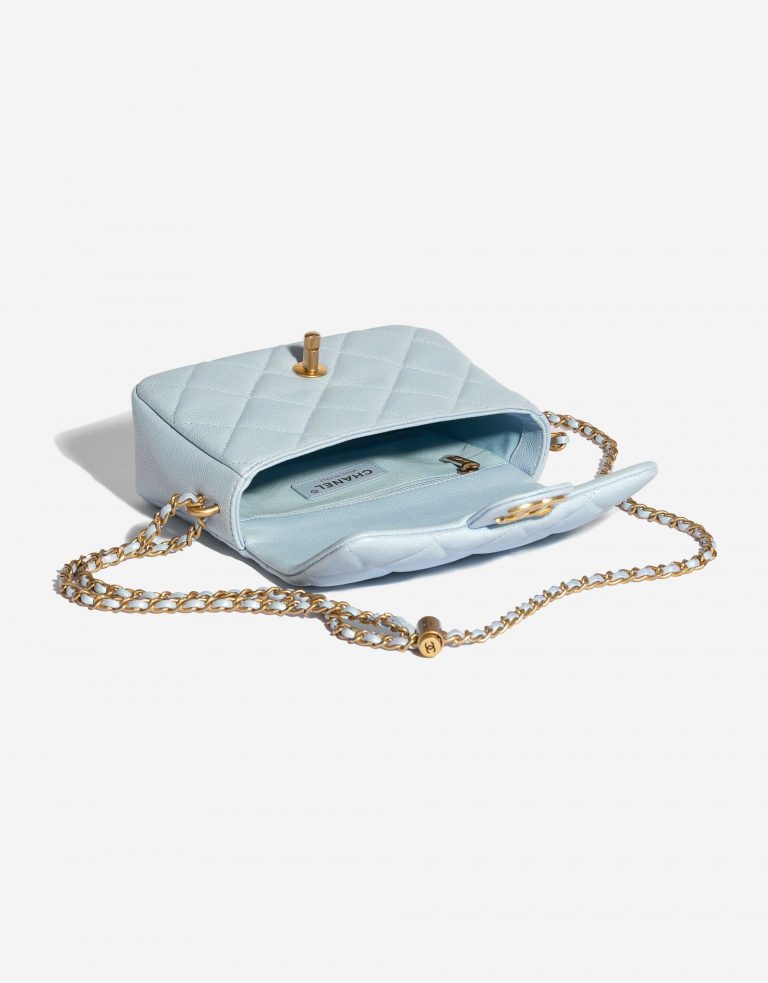 Pre-owned Chanel bag Timeless 21K Caviar Blue Blue Inside | Sell your designer bag on Saclab.com