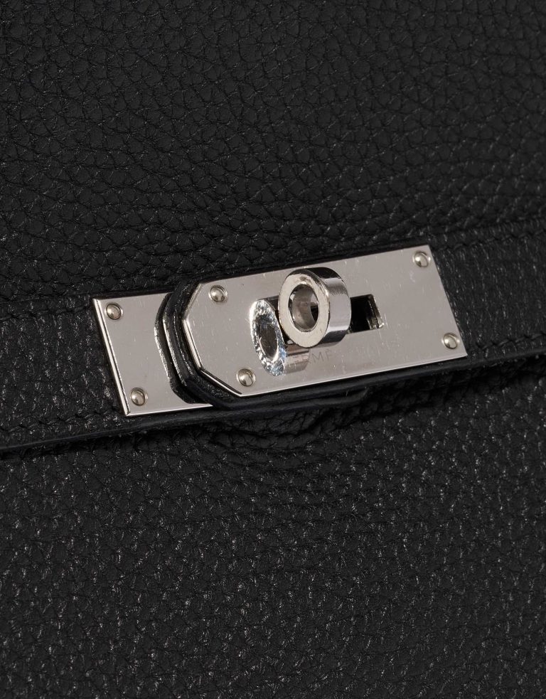 Pre-owned Hermès bag Jypsière 34 Clemence Black Black Closing System | Sell your designer bag on Saclab.com