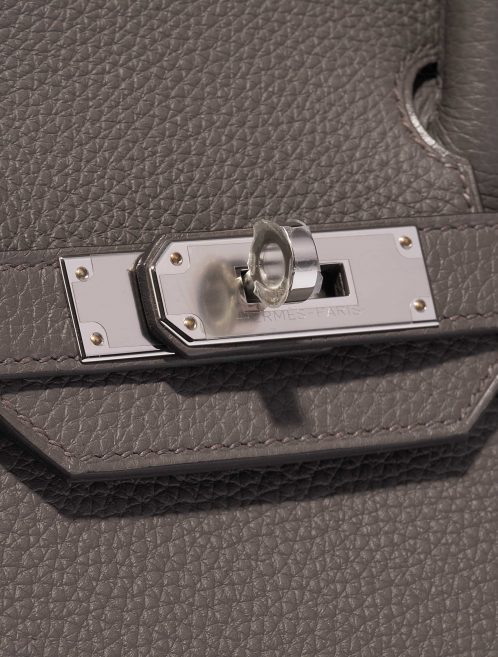 Pre-owned Hermès bag Birkin 30 Togo Gris Étain Closing System | Sell your designer bag on Saclab.com