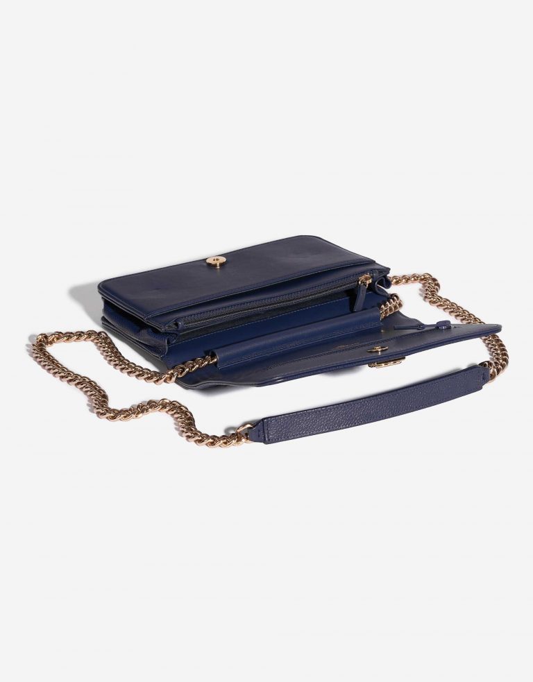 Pre-owned Chanel bag Boy WOC Caviar Blue Blue Inside | Sell your designer bag on Saclab.com