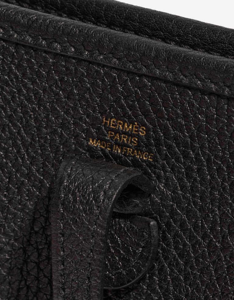 Pre-owned Hermès bag Evelyne 16 Clemence Black Black Logo | Sell your designer bag on Saclab.com