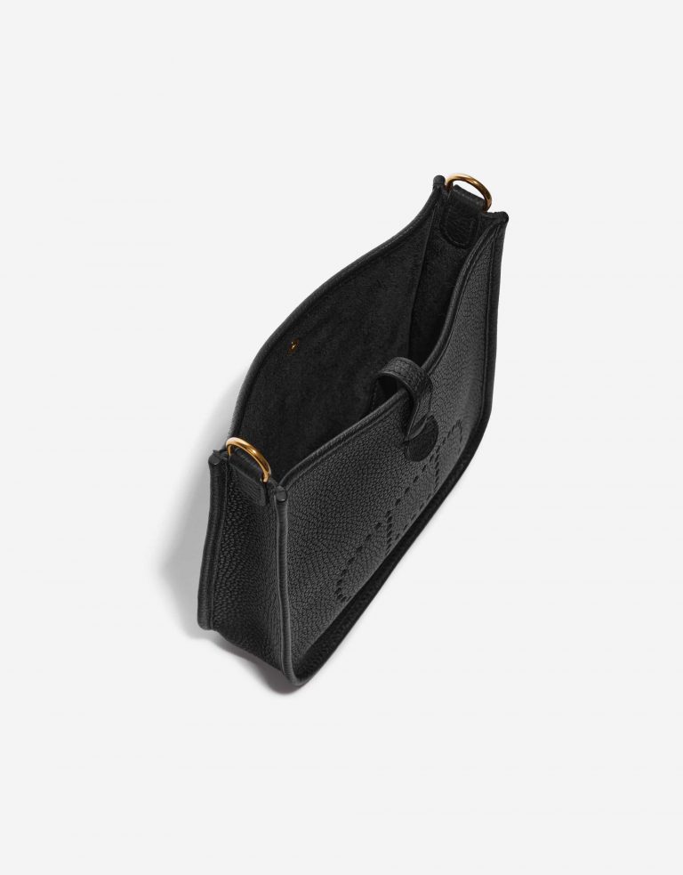 Pre-owned Hermès bag Evelyne 16 Clemence Black Black Inside | Sell your designer bag on Saclab.com