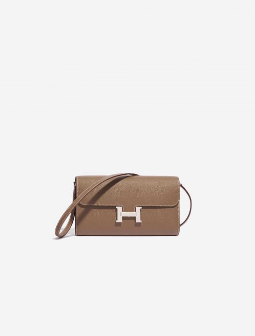 Pre-owned Hermès bag Constance To Go Epsom Etoupe Brown Front | Sell your designer bag on Saclab.com