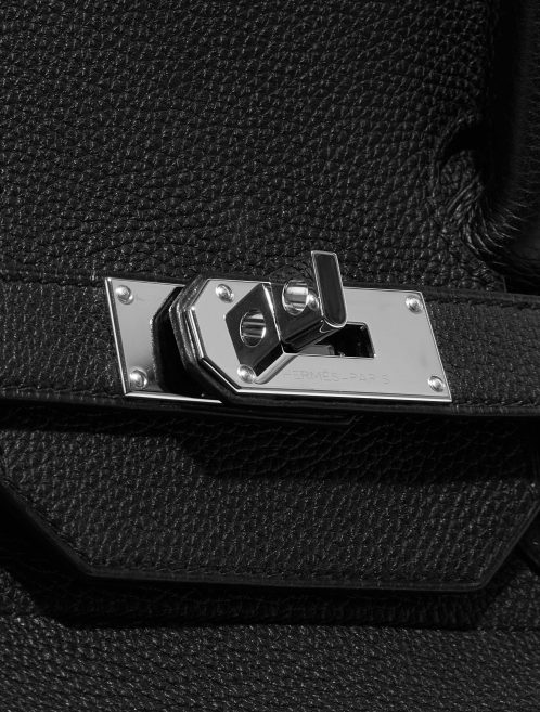 Pre-owned Hermès bag Haut à Courroies 40 Togo Black Black Closing System | Sell your designer bag on Saclab.com