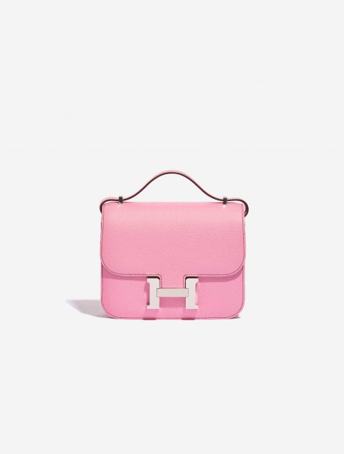 Pre-owned Hermès bag Constance 18 Epsom 5P Bubblegum Pink Front | Sell your designer bag on Saclab.com