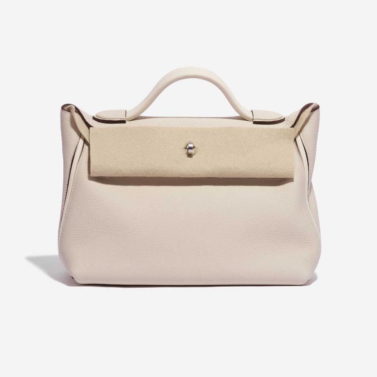 Pre-owned Hermès bag 24/24 29 Togo / Swift / Alligator Craie / Nata / Bordeaux / Sesame Beige, Brown Front Velt | Sell your designer bag on Saclab.com