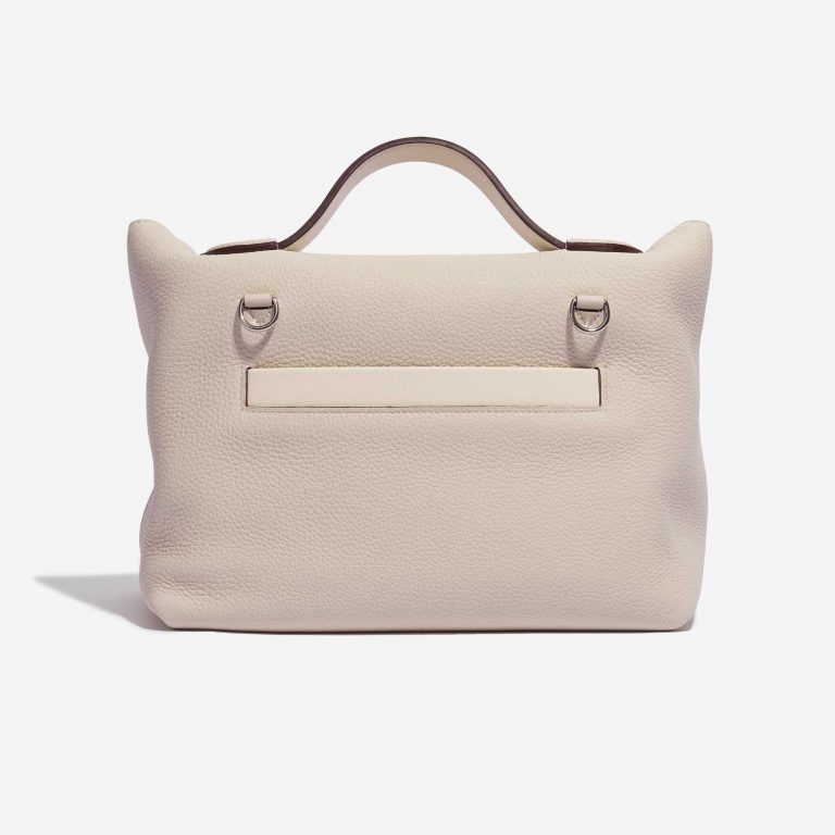 Pre-owned Hermès bag 24/24 29 Togo / Swift / Alligator Craie / Nata / Bordeaux / Sesame Beige, Brown Side Front | Sell your designer bag on Saclab.com