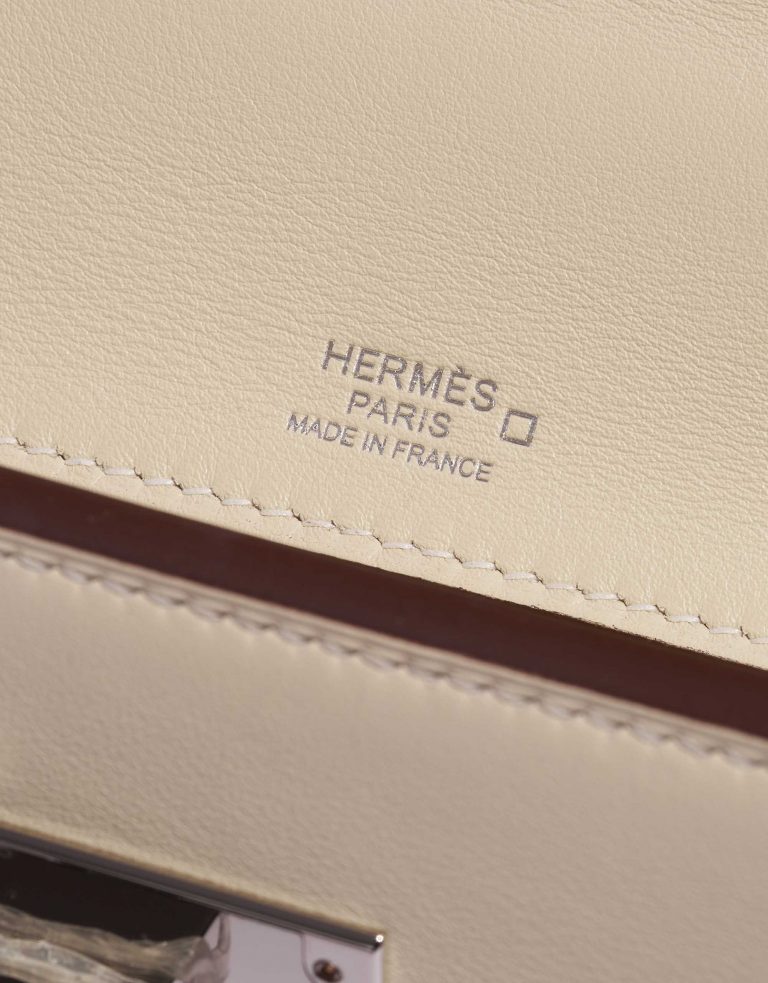 Pre-owned Hermès bag 24/24 29 Togo / Swift / Alligator Craie / Nata / Bordeaux / Sesame Beige, Brown Logo | Sell your designer bag on Saclab.com