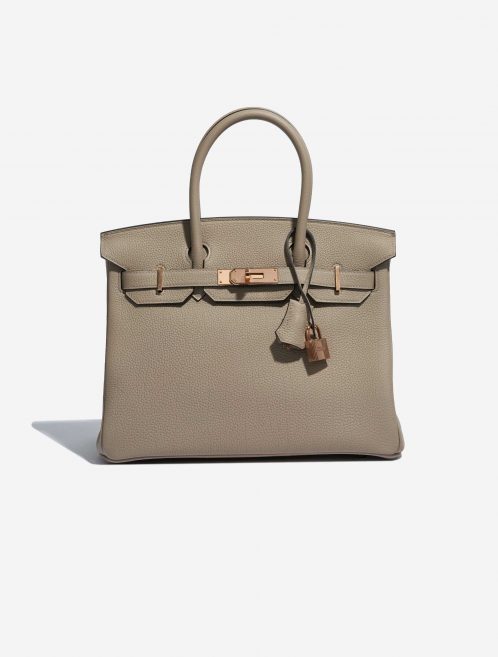 Pre-owned Hermès bag Birkin 30 Togo Gris Tourterelle Grey Front | Sell your designer bag on Saclab.com