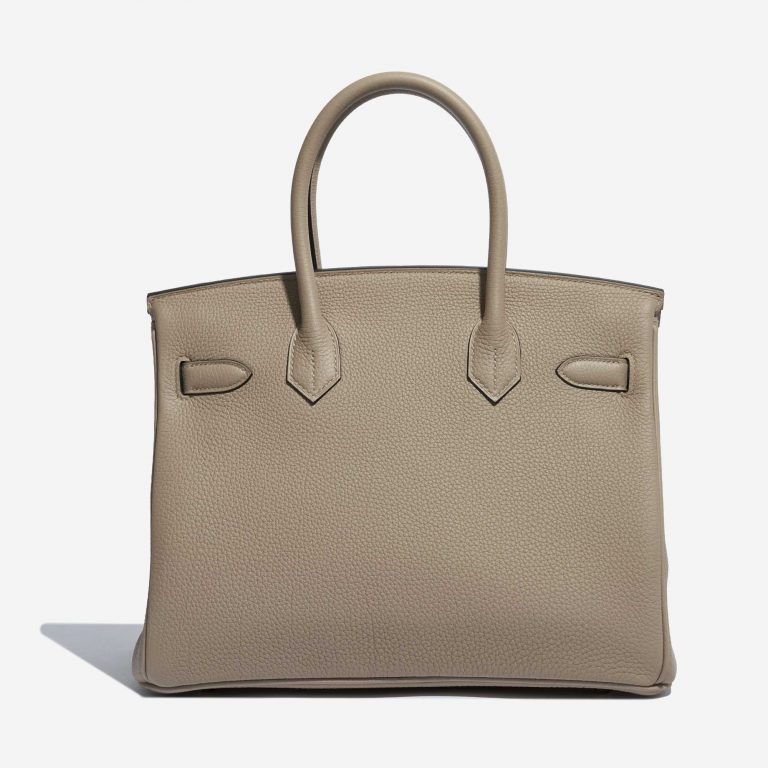 Pre-owned Hermès bag Birkin 30 Togo Gris Tourterelle Grey Back | Sell your designer bag on Saclab.com