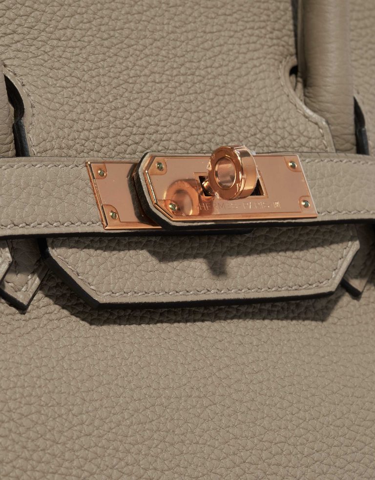 Pre-owned Hermès bag Birkin 30 Togo Gris Tourterelle Grey Closing System | Sell your designer bag on Saclab.com