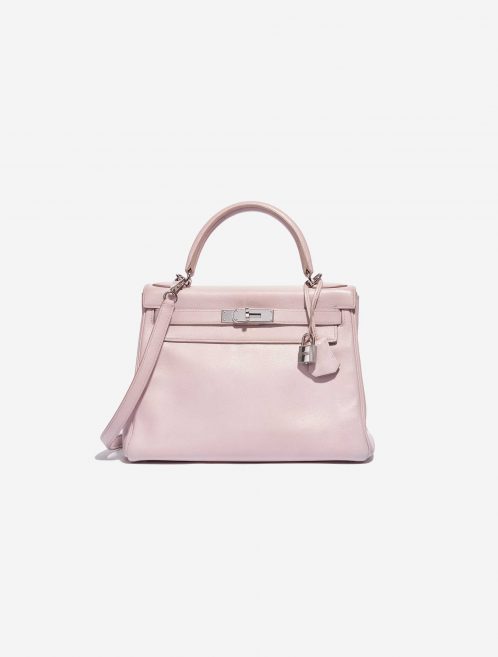 Pre-owned Hermès bag Kelly 28 Swift Rose Dragee Rose Front | Sell your designer bag on Saclab.com
