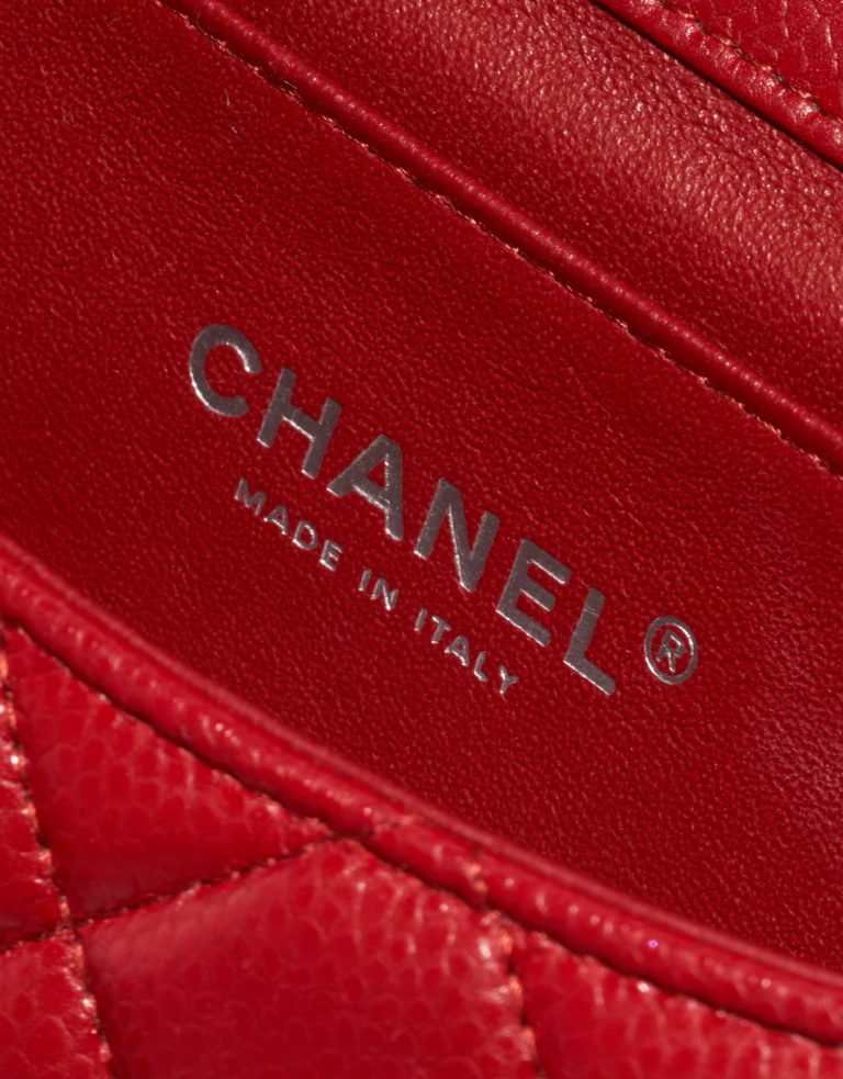 Pre-owned Chanel bag Timeless Single Flap Jumbo Caviar Red Red Logo | Sell your designer bag on Saclab.com