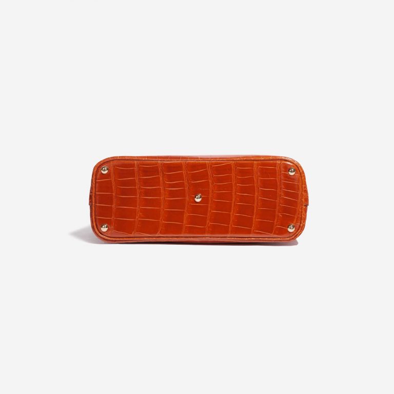 Pre-owned Hermès bag Bolide 27 Porosus Crocodile Orange H Orange Bottom | Sell your designer bag on Saclab.com
