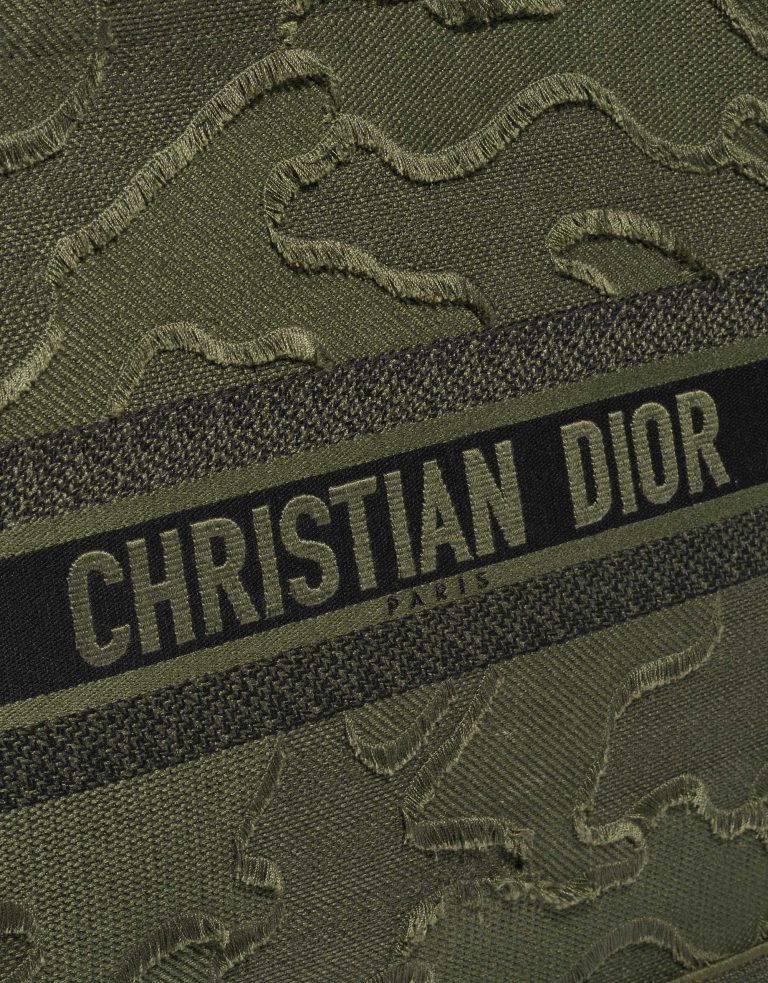 Pre-owned Dior bag Book Tote Large Camouflage Embroidery Canvas Green Green Detail | Sell your designer bag on Saclab.com