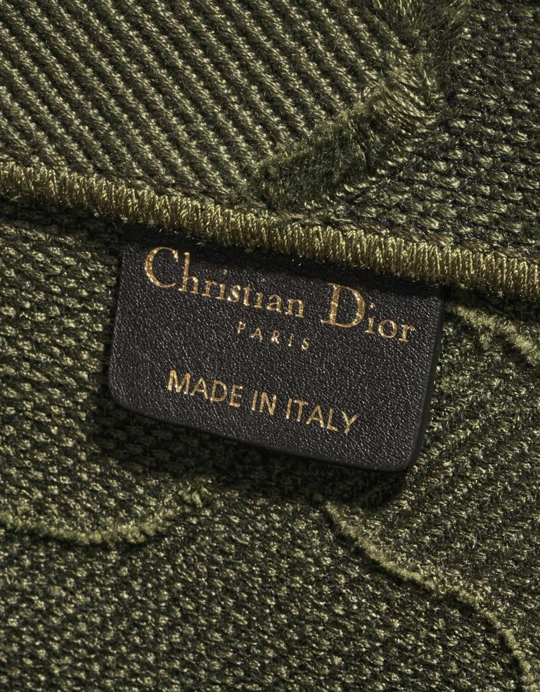 Pre-owned Dior bag Book Tote Large Camouflage Embroidery Canvas Green Green Logo | Sell your designer bag on Saclab.com