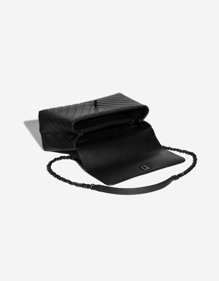 Pre-owned Chanel bag Timeless Handle Medium Caviar So Black Black Inside | Sell your designer bag on Saclab.com