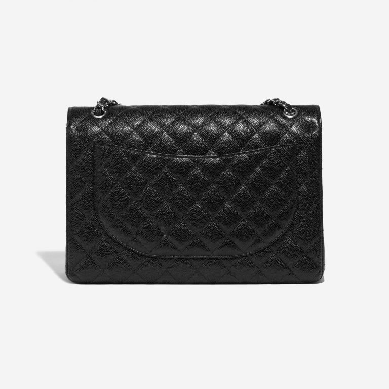 Pre-owned Chanel bag Timeless Maxi Caviar Black Black Back | Sell your designer bag on Saclab.com