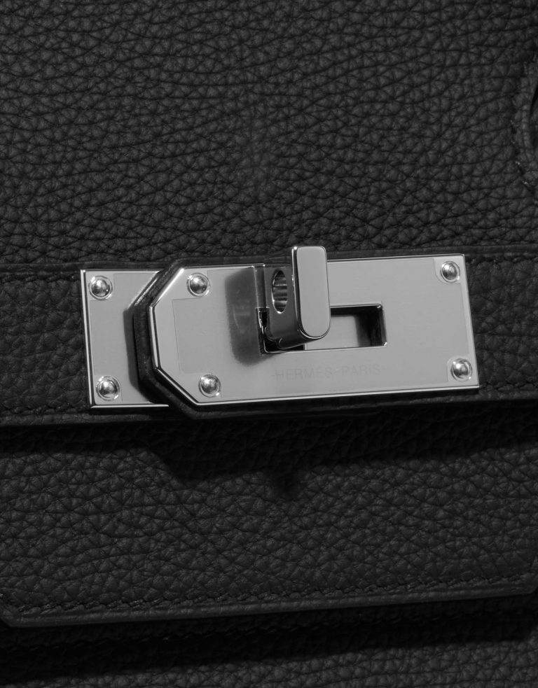 Pre-owned Hermès bag Haut à Courroies 40 Togo Black Black Closing System | Sell your designer bag on Saclab.com