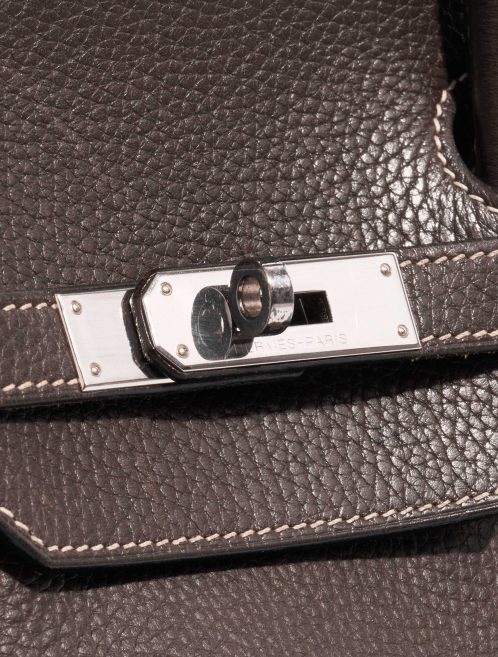 Pre-owned Hermès bag Birkin 40 Clemence Café Brown Closing System | Sell your designer bag on Saclab.com