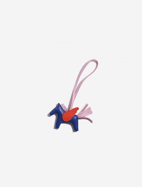 Pre-owned Hermès bag Rodeo Pegasus PM Swift Blue France / Capucine / Mauve Sylvestre Blue Front | Sell your designer bag on Saclab.com