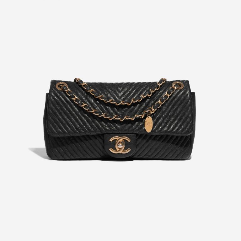Pre-owned Chanel bag Timeless Small Calf Black Black Front | Sell your designer bag on Saclab.com